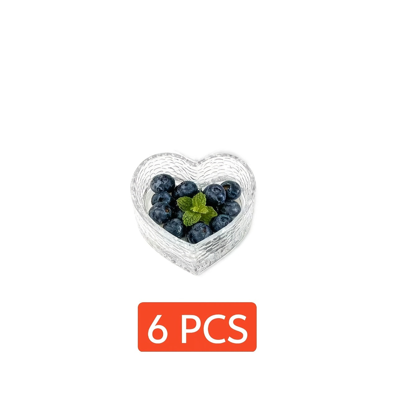 Heart-Shaped Glass Bowls Available in Sets of 6, 8, 12, Or 16, Perfect for Ice Cream, Jewelry, And Cakes. These Decorative Bowls Feature Lovely Designs And Serve As Small Dessert Plates Or Organizers for Additions