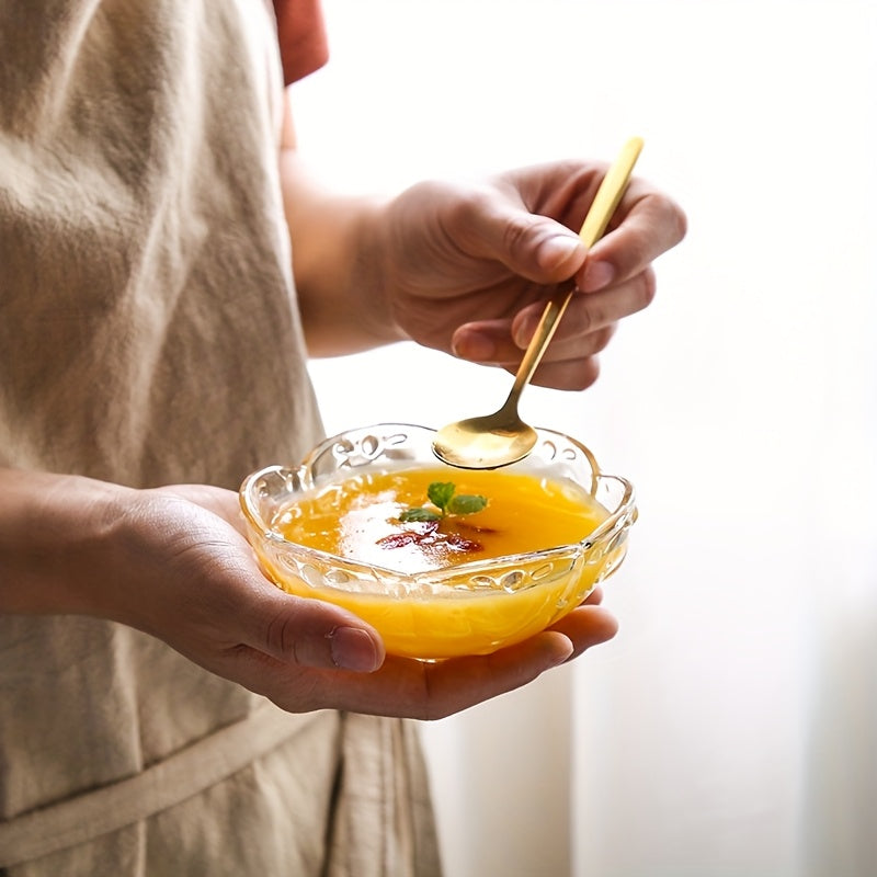 Simple Dining Room Glass Dessert Dishes Set Sugar Water Ice Cream Yogurt Bowl Bird'S Nest Snack Bowl Mianmian Ice Bowl Exquisite