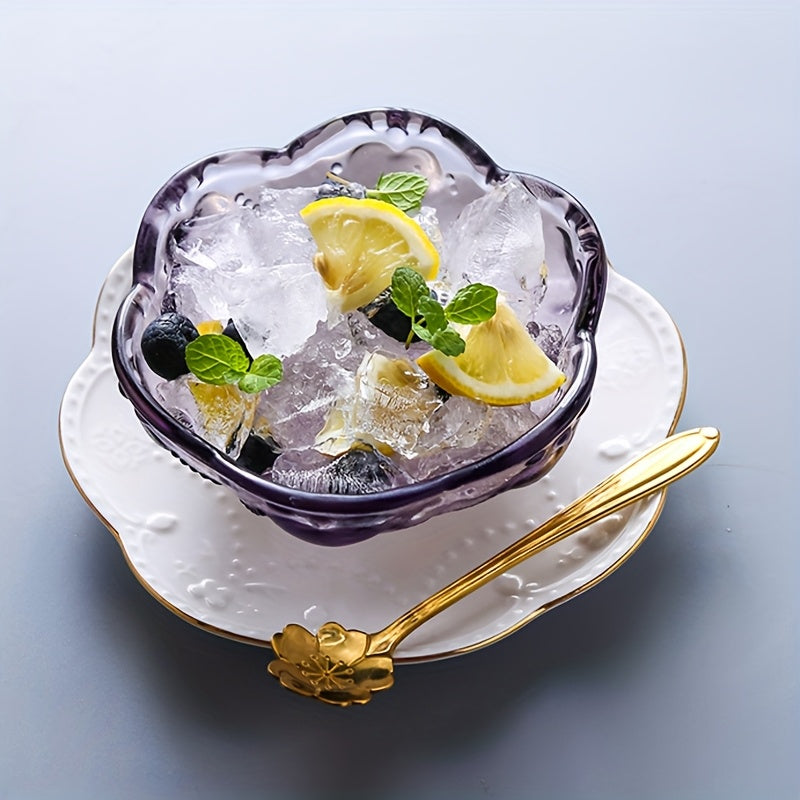 Simple Dining Room Glass Dessert Dishes Set Sugar Water Ice Cream Yogurt Bowl Bird'S Nest Snack Bowl Mianmian Ice Bowl Exquisite